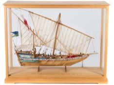 A 1/50th scale model of an Arabian Sambuk by D A Brogden:,