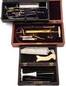 A 19th century brass enema syringe by Millikan & Lawley, London,