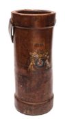 A leather shot carrier:,