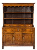 A late 18th Century oak dresser:,
