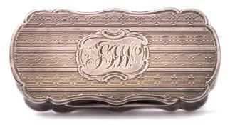 A Victorian silver vinaigrette, maker Edward Smith, Birmingham, 1864: initialled,