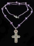A 'Liberty Amuleti' gem-set pendant cross:, 46.