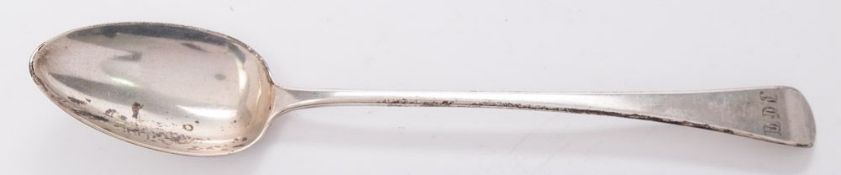 A George III silver Old English pattern gravy or basting spoon: maker Richard Crossley, London 1803,
