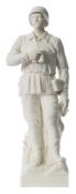 A Minton parian portrait figure of Sir Henry Morton Stanley: modelled after the original by John