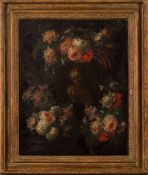 Follower of Daniel Seghers [18th Century]- A still life of a garland of flowers,