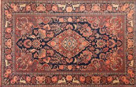 A Kashan rug:,