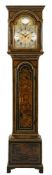 Walter Michell, Plymouth, a green lacquered longcase clock: the eight-day duration,