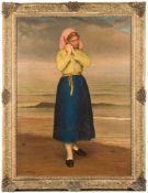 William Rutledge [Exh. 1881-1900]- Fisher Girl:- signed bottom left oil on canvas 82 x 59cm.