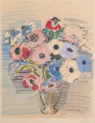 * Raoul Dufy [1877-1953]- Anemones:- lithograph,
