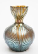 An Art Nouveau iridescent glass vase: probably Loetz,