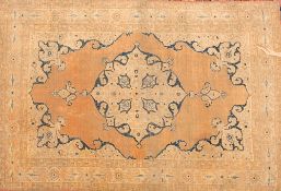 A Tabriz rug:,