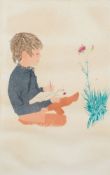 * Patrick Procktor [1936-2003]- Marcus and a Pink:- aquatint circa 1971 signed in pencil in the