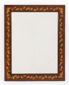 A 19th Century Dutch mahogany and floral marquetry wall mirror:,
