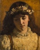 Attributed to William A Breakspeare [1855-1914]- Portrait of a young girl,