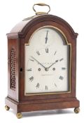 Richard Chater, London, a pad-top late-Georgian bracket clock: the eight-day duration,