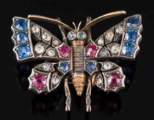 A late 19th century gold, ruby,