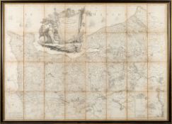 NORMANDY : Carte de la Province de Normandie, folding map [now framed], 1070 x 740 mm, Paris, 1780.