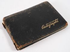 AUTOGRAPH BOOK : characters appearing at the BBC studios in the 1950s inc.