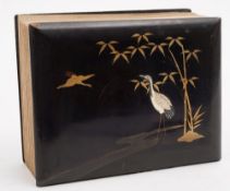 JAPANESE PHOTOGRAPH ALBUM : 50 hand tinted mounted photographs, in concertina format,