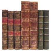BINDINGS : A History of England, 2 vols, full calf morocco labels, small 8vo, 1823.