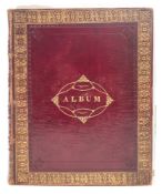 SCRAP ALBUM : early 19th cent, (paper watermarked 1831), watercolours,