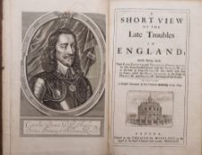 DUGDALE, Sir William. A Short View of the Late Troubles in England .... Oxford: Moses Pitt, 1681.