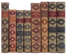 BINDINGS : Maxwell, W. H - The Life of Wellington, full calf, 8vo, 1890. With 7 leather bound books.