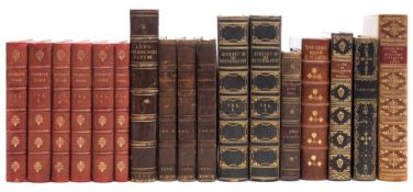 BINDINGS : Emerson, Ralph Waldo - The Works, 6 vol. set, half calf, 8vo, 1900.