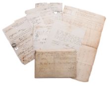 LISKEARD : Manuscript electoral poll, 4 page document on paper, 1698.