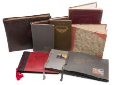 PHOTOGRAPH ALBUMS : an interesting collection of eight mainly early 20th cent.