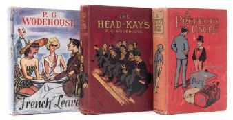 WODEHOUSE, P. G - French Leave : org. red cloth in edge worn d/w, 8vo, first ed, 1955.