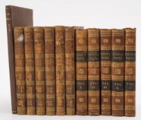 BYRON, Lord - The Works : 5 vol. set, half calf, 8vo, 1823.