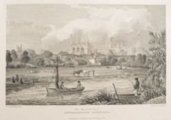HARRADEN, R.B - Illustrations of Peterborough Cathedral : 7 etched plates, org.