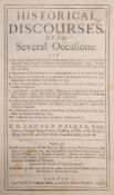 WALKER, Sir Edward. Historical Discourses, Upon Several Occasions ... London. 1705.