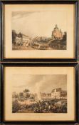WATERLOO : hand coloured aquatint, 320 x 225 mm, R. Bowyer, f & g,1816. With one other.