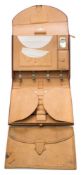 De La Rue calf bound gentleman's vanity and writing case:, circa 1888.