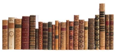 BINDINGS : Lord Macaulay's Essays and Lays of Ancient Rome, full tree calf, extra gilt on spine,