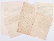 SPOTTISWOODE, Sir Robert: ... Three ALs, docketed Jan 22nd 1638 (2) and Nov 14th, 1638 ...