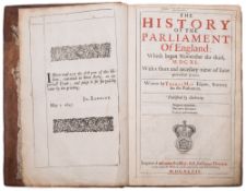 MAY, Thomas. The History of the Parliament of England ....