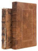 BIBLE : The Book of Common Prayer - calf rubbed, 4to, Oxford, with extensive early 18th cent.