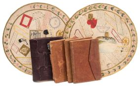 DIARIES : Punch's Pocket Book for 1863 - folding hand coloured frontispiece, org.