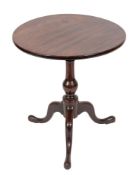 A mid 18th Century mahogany circular occasional table:,