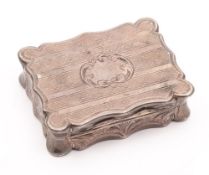 A Victorian silver vinaigrette, maker Edward Smith, Birmingham,