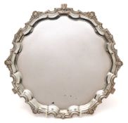 A George V silver salver, maker Adie Brothers Ltd, Birmingham,