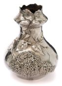 A French silver vase, maker Alphonse Debain,