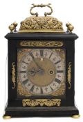 John Wise, Londini fecit, an ebony basket-top bracket clock: the eight-day duration,