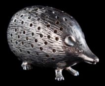 An Edward VII silver novelty pin cushion, makers mark illegible, Birmingham,
