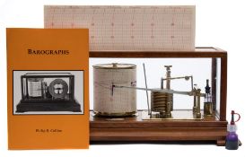 Chadburns Ltd, Liverpool, a lacquered brass barograph:,