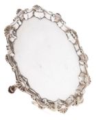 A George III silver waiter, maker I.