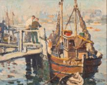 * Leslie Arthur Wilcox [1904-1982]- At Newhaven;